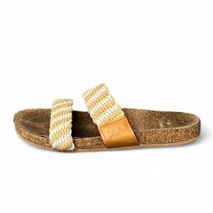 Billabong Women Sandals Sz 9 Beige Beach Boho Coastal Nautical Braided Rope